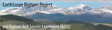 Bighorn Arch Seismic Experiment: Results | EarthScope Primary ...