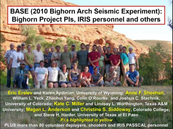 Bighorn Arch Seismic Experiment: Results | EarthScope Primary ...